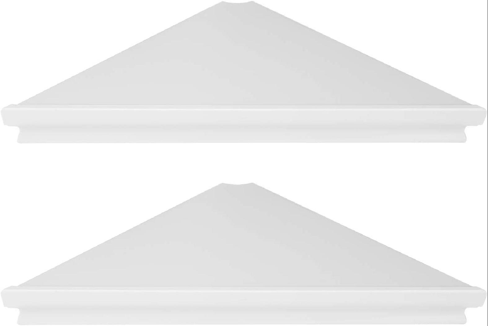 Latitude Run® Wall Mount Corner Shelf,Easy To Install Metal Front