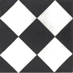 Black And White Checkered Tile Wayfair Mealu 8 X Checker Cement Decorative Concrete Tile Set Of 4