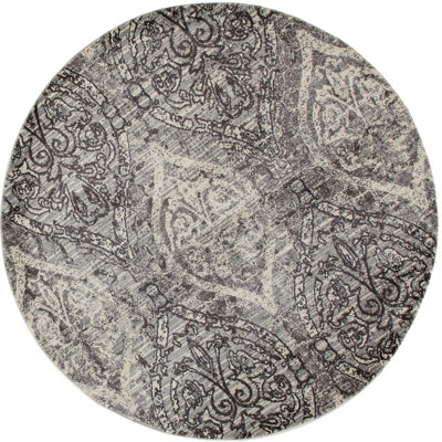 Devay Tibetan Brown/Mushroom Area Rug Lark Manor Rug Size: ROUND 5'3