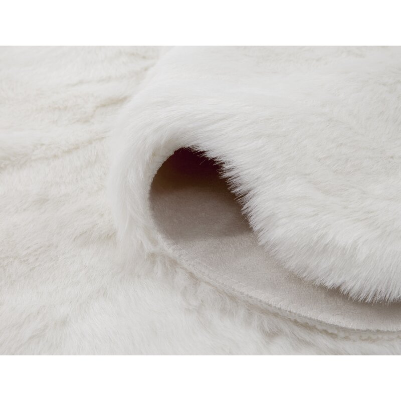 white fur cushion ikea
