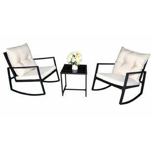 View Kemmer Outdoor 3 Piece Rocking Seating