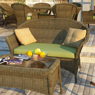 Go to store & view more images Forever Patio Rockport Loveseat with Cushions