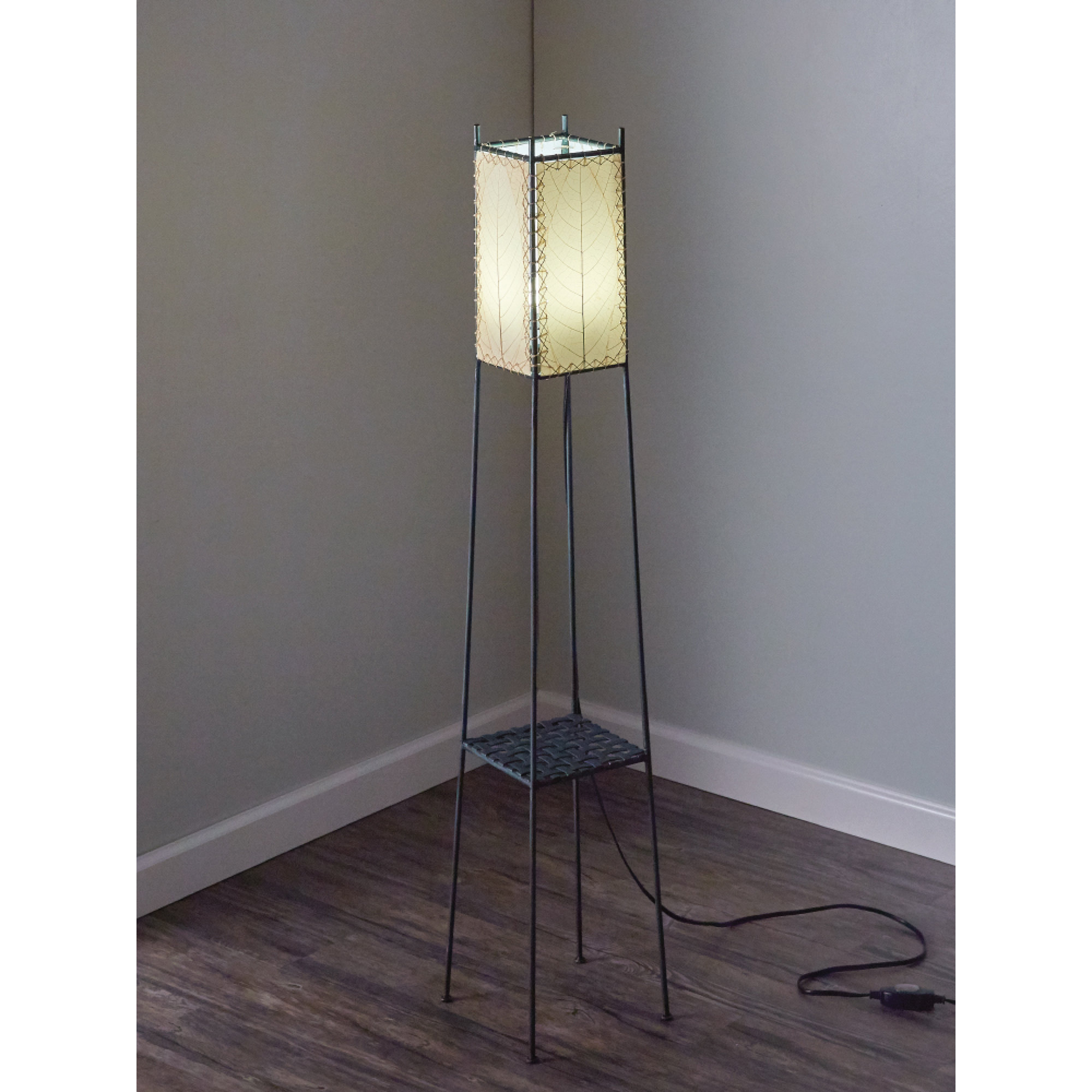 Eangee Home Design Square Shelf 48 Floor Lamp Wayfair Floor Lamp