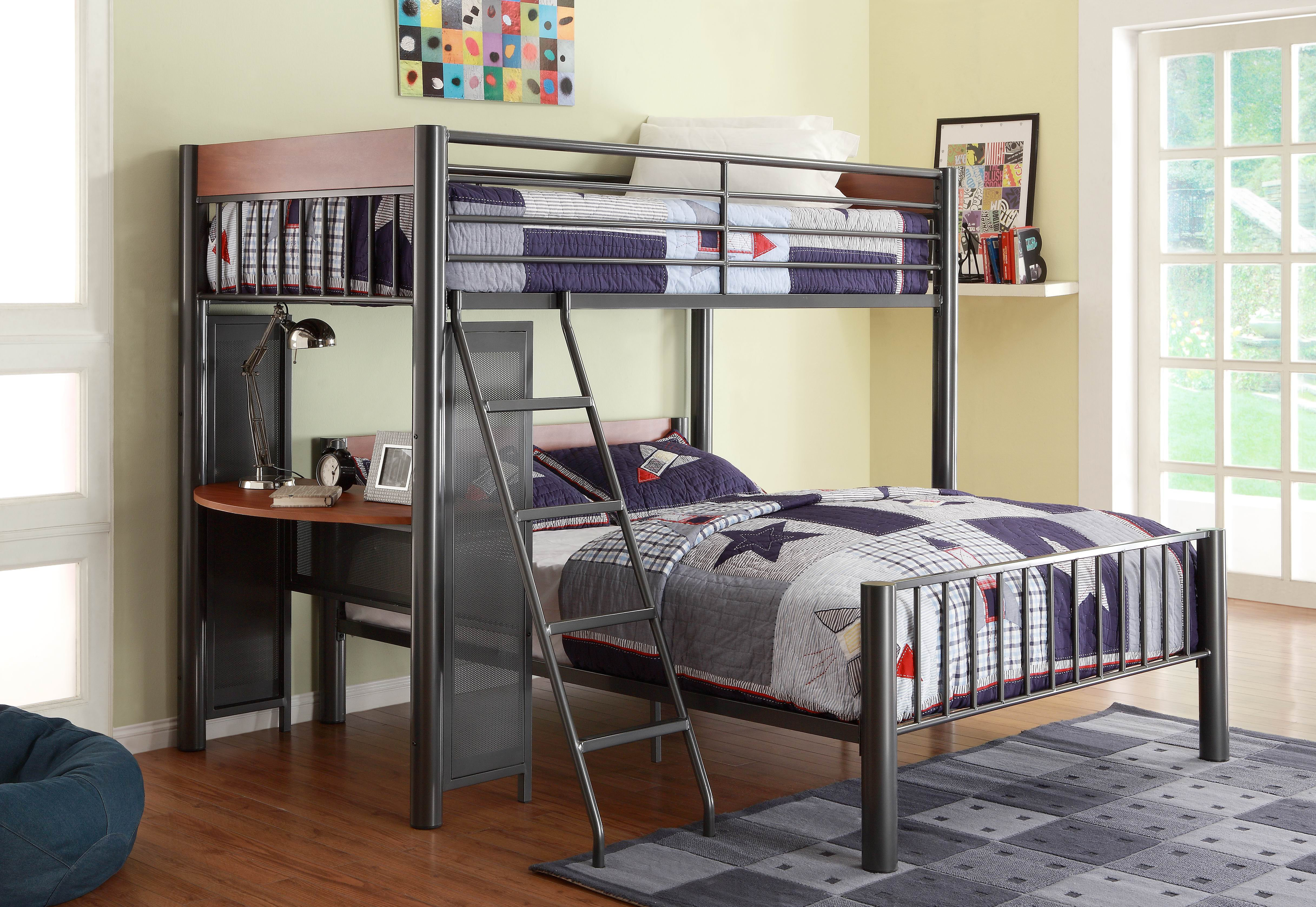 Twylatwin Over Full L Shaped Bunk Bed