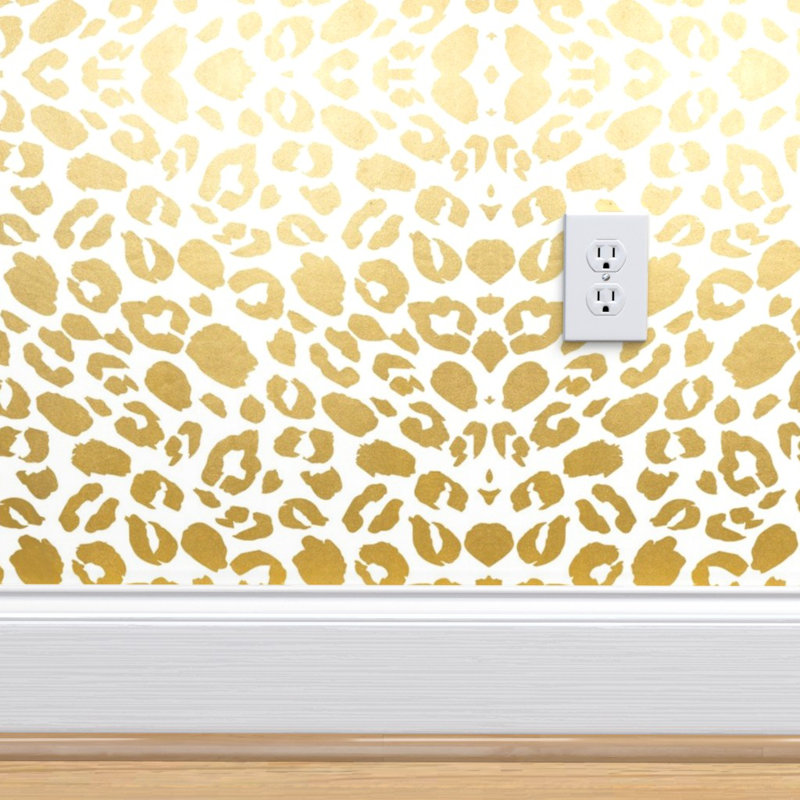 Mercer41 Oubre Leopard Print Removable Peel And Stick Wallpaper