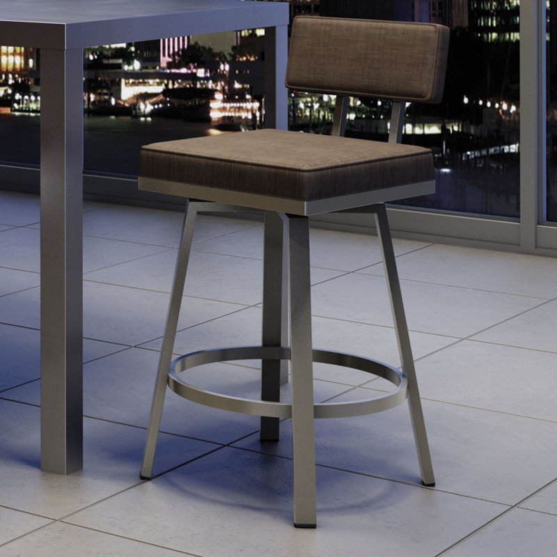 Amisco New York Style 30" Swivel Bar Stool & Reviews Wayfair
