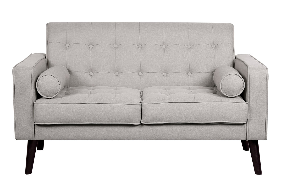 Ebern Designs Cleo Linen Tufted Loveseat Reviews Wayfair - Defaultname ebern designs cleo linen tufted loveseat reviews wayfair - defaultname