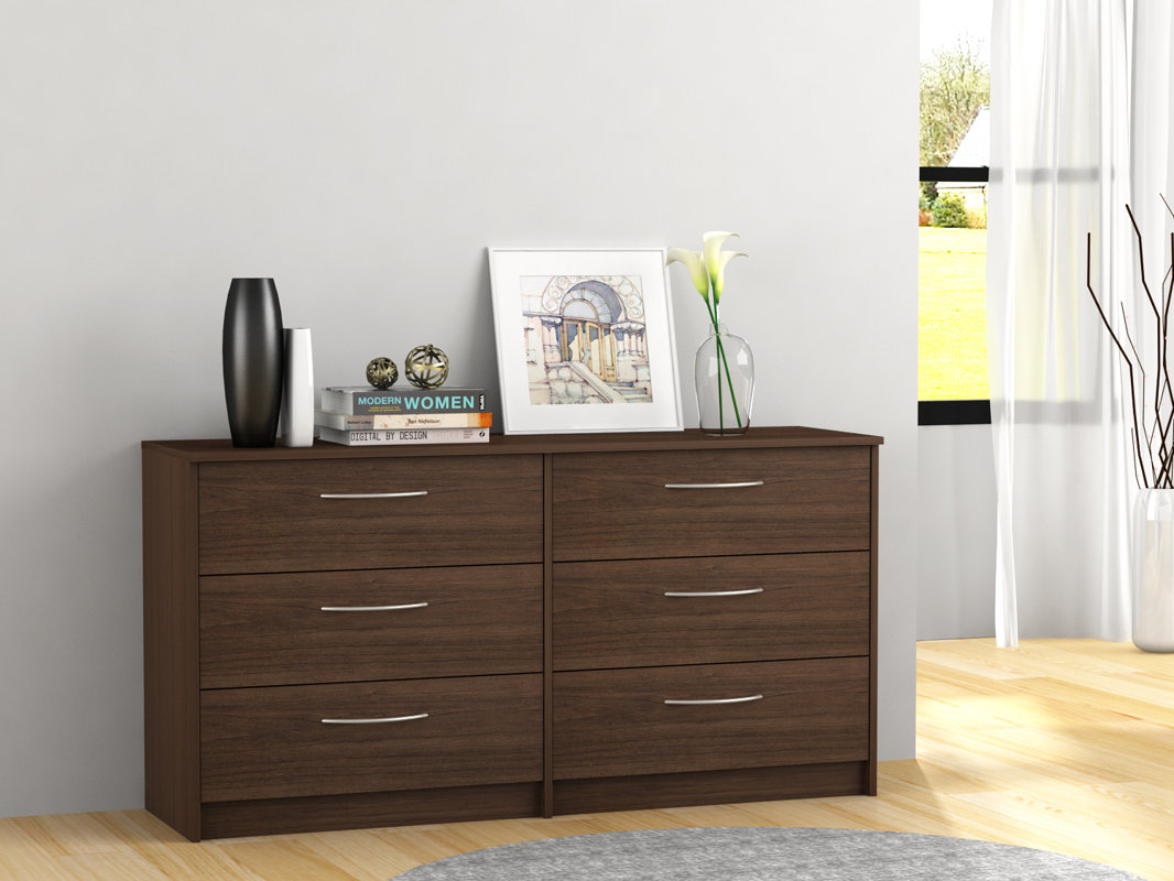 Dressers Chest Of Drawers You Ll Love Wayfair Karis 6 Drawer Double Dresser