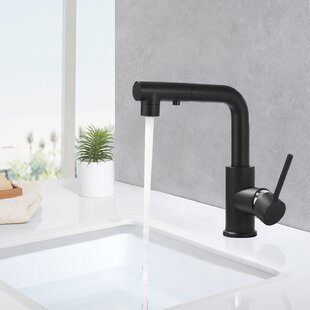CREA Sink Faucet BLACK Kitchen Faucets W Pull Down Sprayer Bathroom Mini Bar Pre 