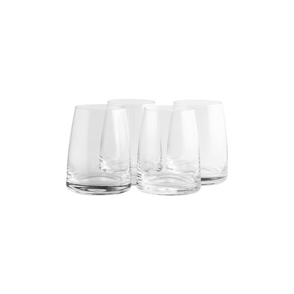 CRYSTAL EFFECT GLASSES 230ml WHISKEY WATER TUMBLERS BOXED SET OF 6