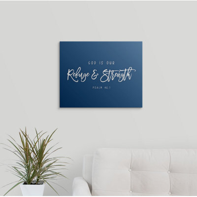 'Psalm 46:1' Textual Art