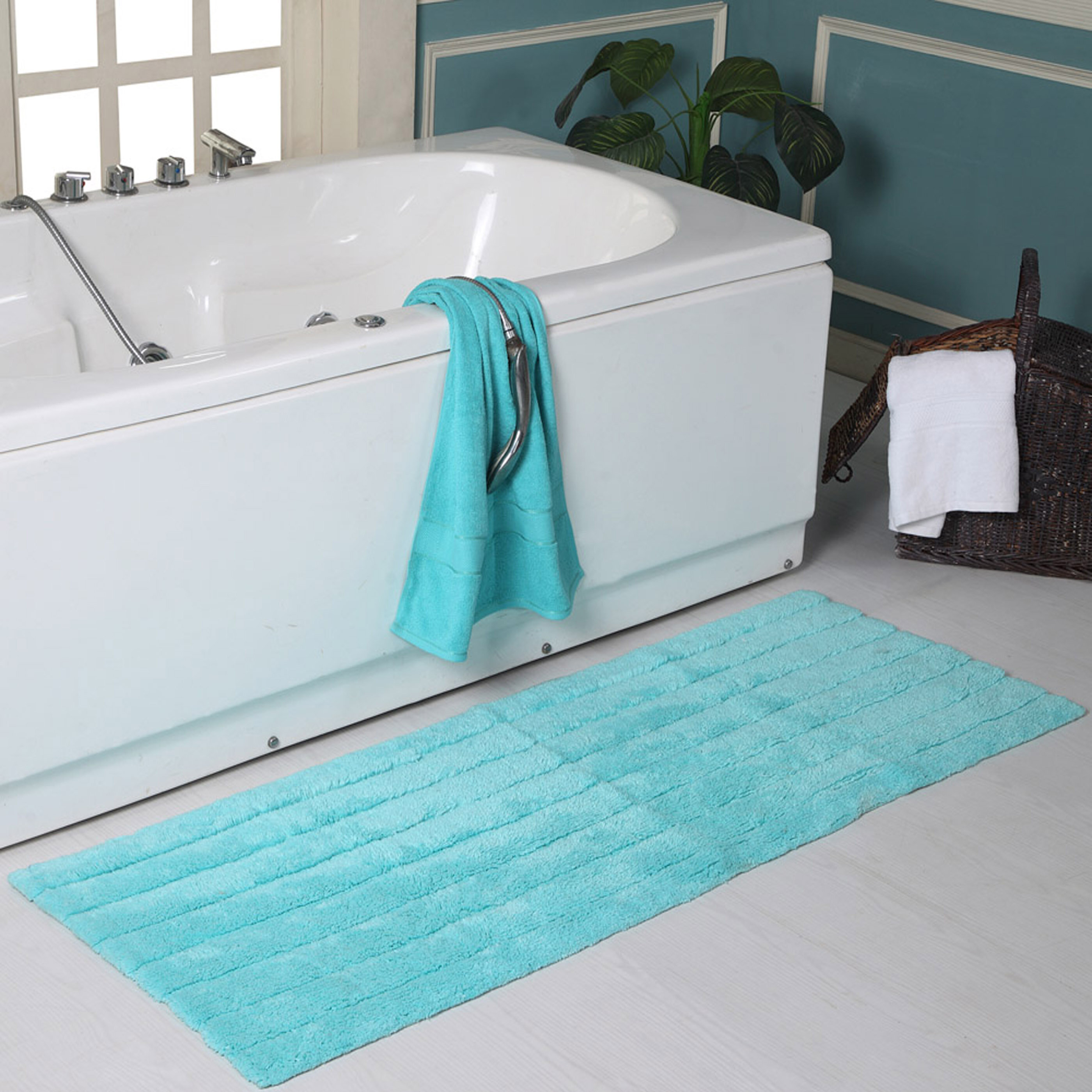 Latitude Run Maite Eco Friendly Cotton Soft And Absorbent Bath Rug