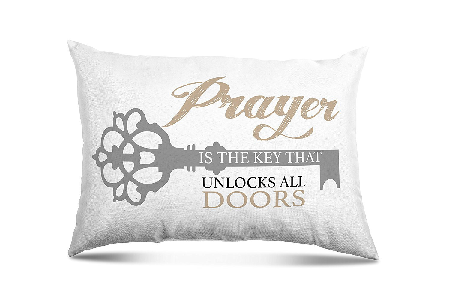 Winston Porter Ovalle Prayer Unlock Eco Friendly Religious Quotes And Sayings Lumbar Pillow Wayfair
