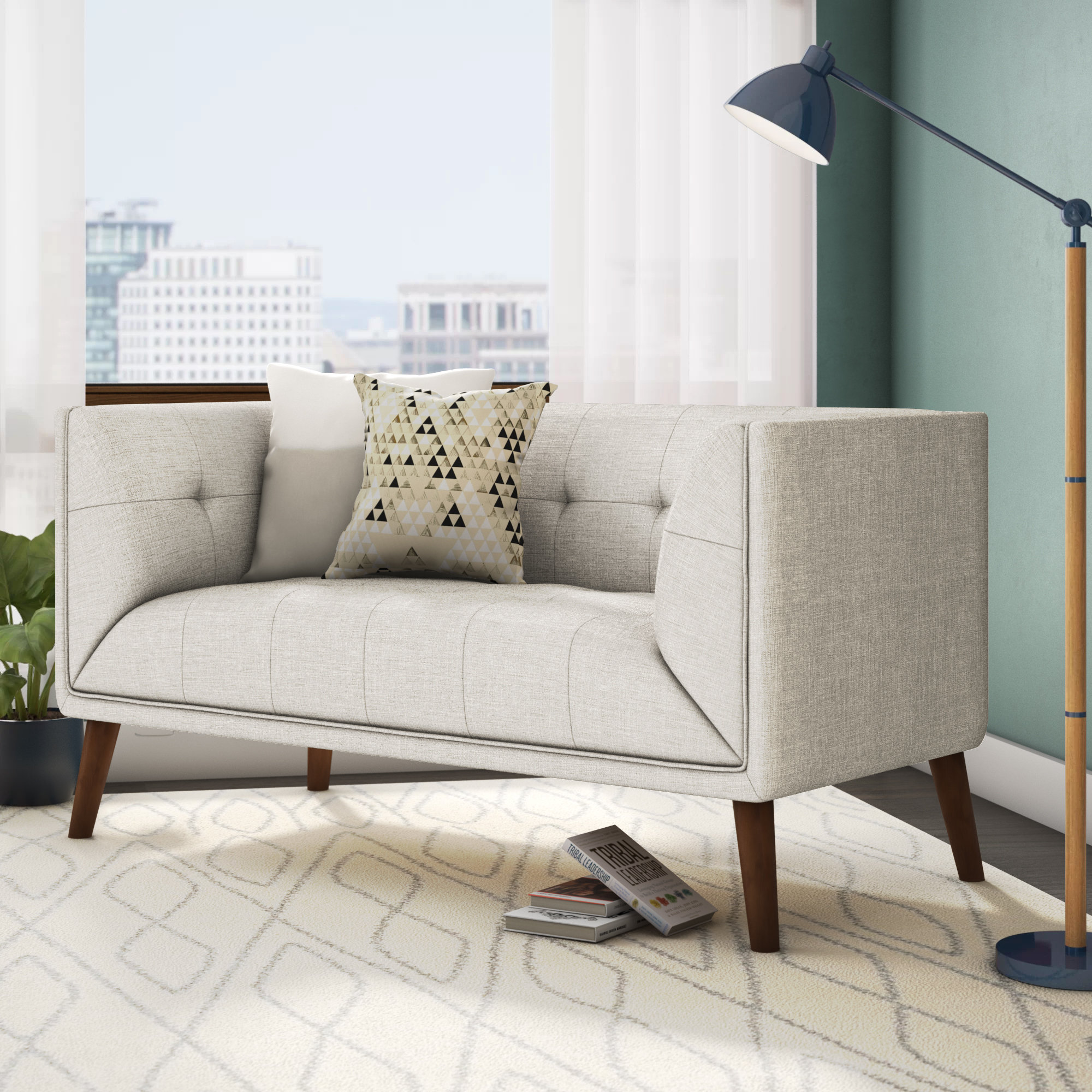 Oliver Reema 62'' Upholstered Loveseat & Reviews Wayfair