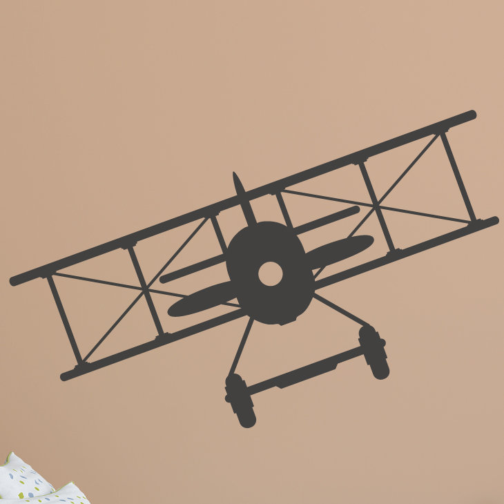 Wallums Wall Decor Vintage Plane Wall Decal Wayfair