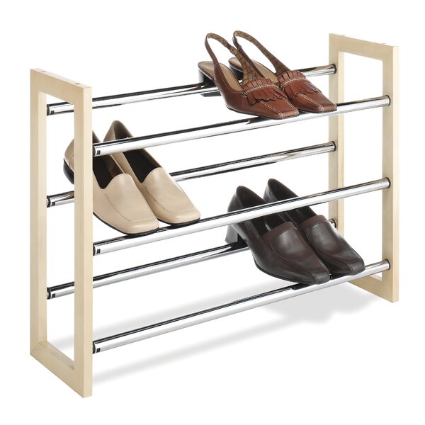 Whitmor Inc 21 Pair Stackable Shoe Rack Reviews Wayfair