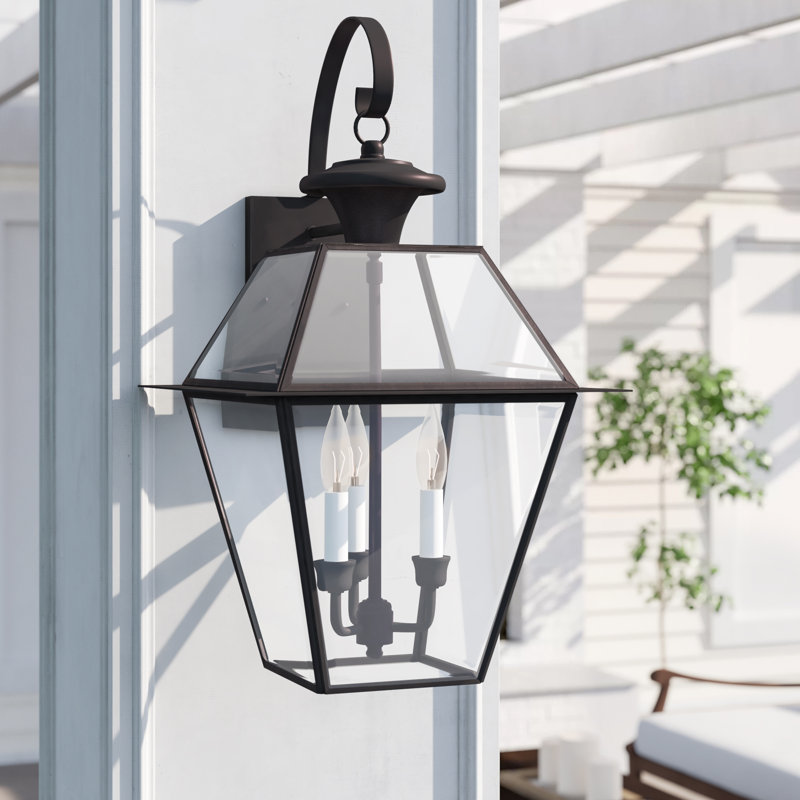 Three Posts Orchard Lane 3 Light Outdoor Wall Lantern Reviews