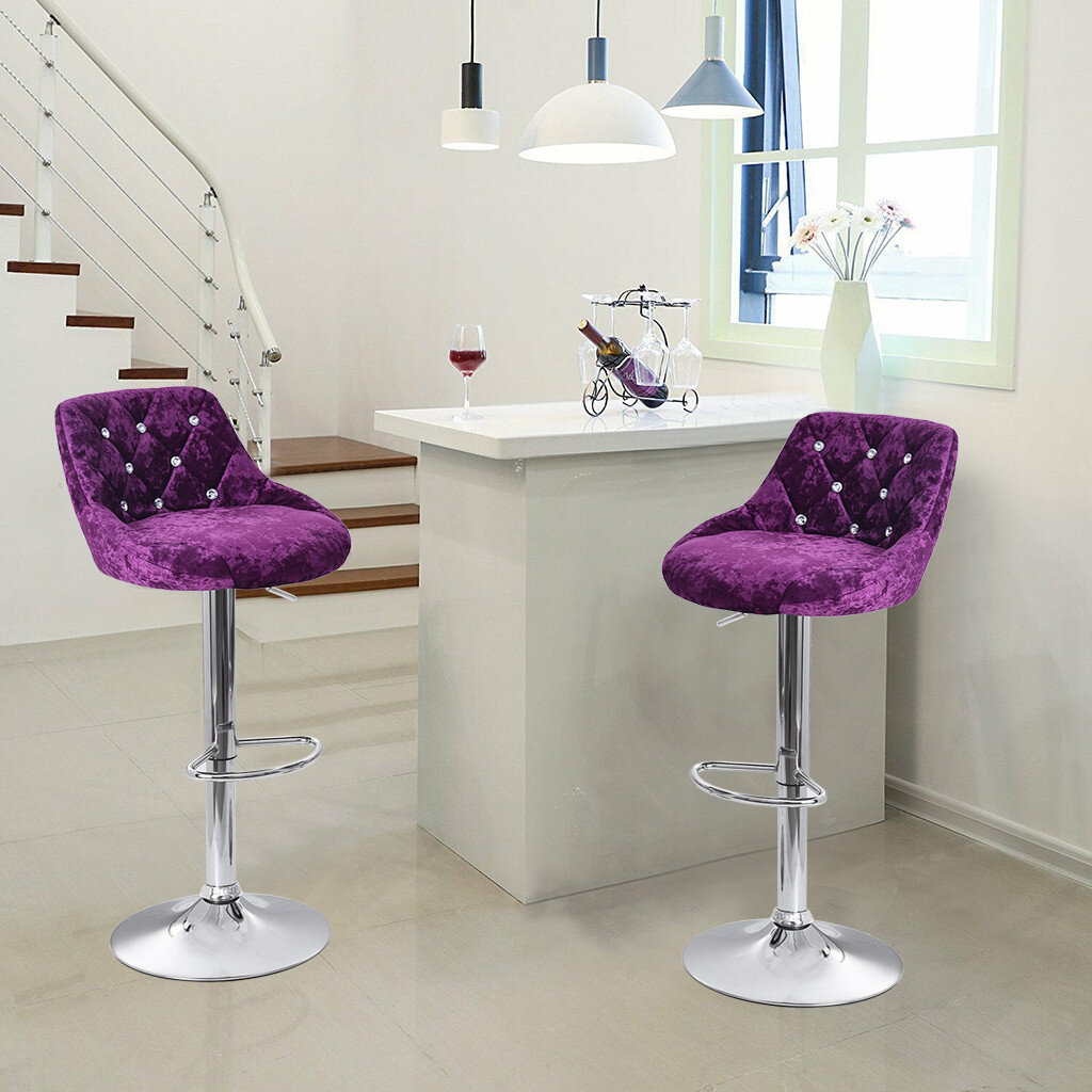 House Of Hampton Laurens Swivel Adjustable Height Bar Stool Wayfair