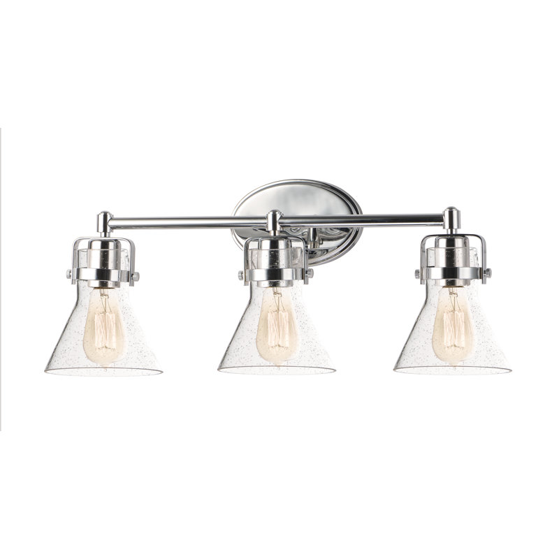 Williston Forge Fricke 3 Light Dimmable Polished Chrome Vanity Light Reviews Wayfair