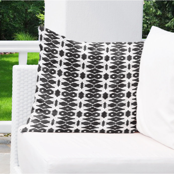 Bungalow Rose Didier Cotton Indoor Outdoor Geometric Throw Pillow