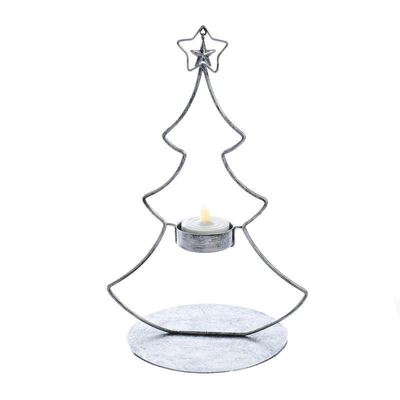 Kurt Adler Metal Christmas Tabletop Tree Withbattery Operated Candle Reviews Wayfair
