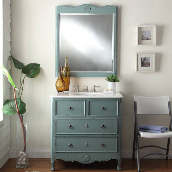 Ophelia Co Walburn Vintage 34 Single Bathroom Vanity Set Ophelia Co Walburn Vintage 34