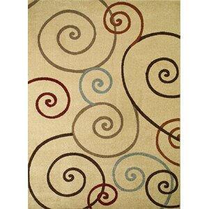 Chester Ivory Scroll Area Rug