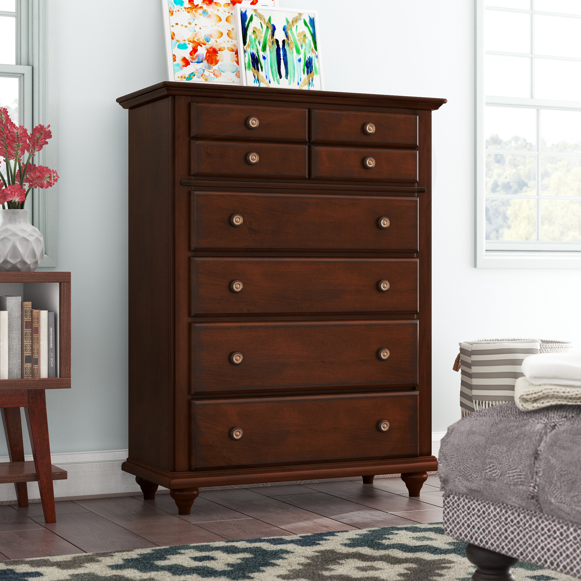 Alcott Hill® Jarvis 5 Drawer 36'' W Chest | Wayfair