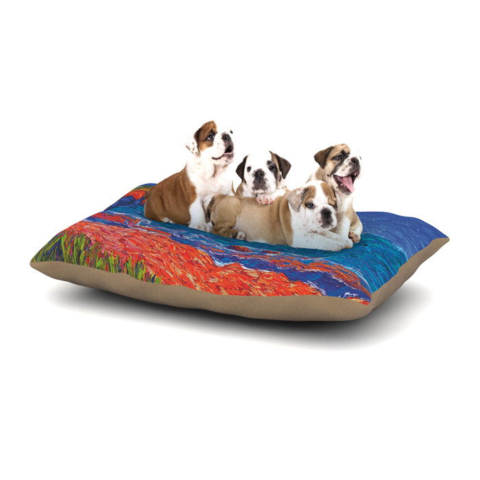 East Urban Home Jeff Ferst Sea Shore Coastal Painting Dog Pillow
