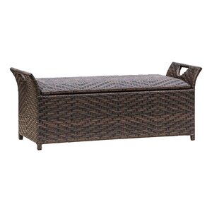 Quinto Wing Wicker Storage Bench