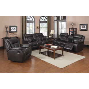 Aisling Reclining 3 Piece Living Room Set by
