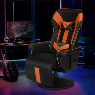 orange floor gaming chair