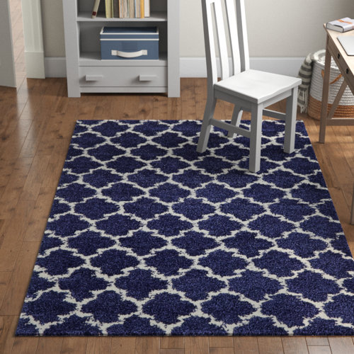 Alisha Navy Blue Ivory Area Rug Alisha Navy Blue Ivory Area Rug