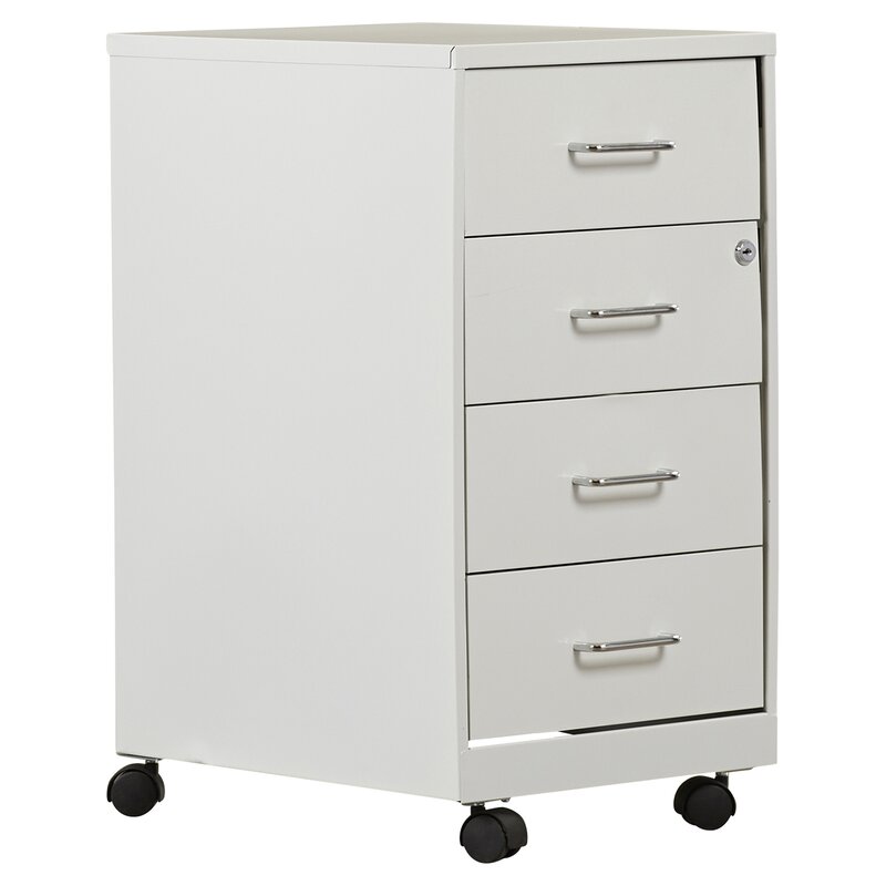 Rebrilliant Bottorff 4 Drawer Mobile Vertical Filing Cabinet Reviews Wayfair