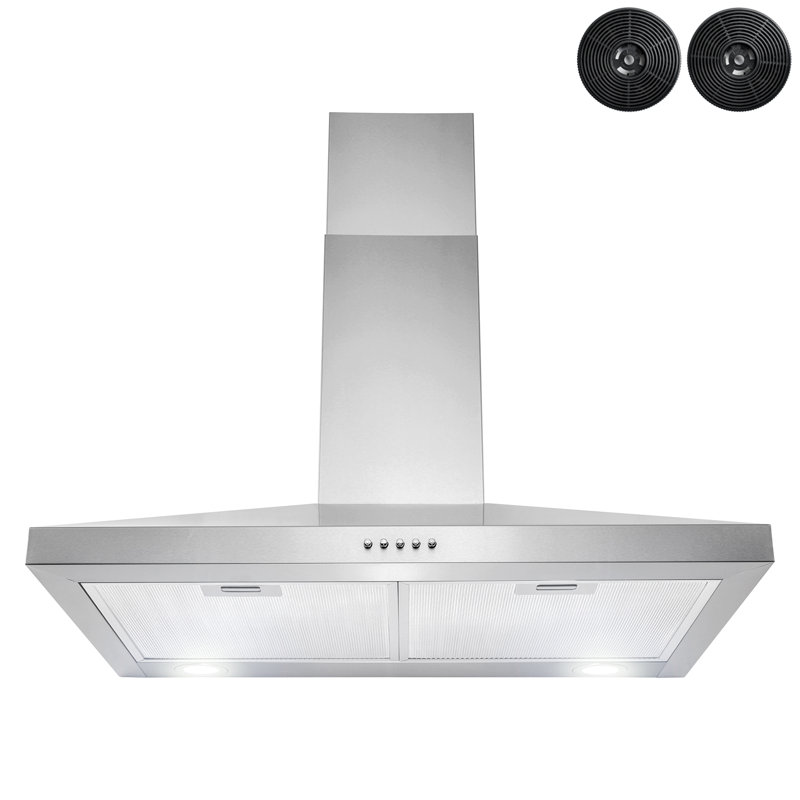 Akdy 30 217 Cfm Convertible Wall Mount Range Hood In Stainless Steel Reviews Wayfair