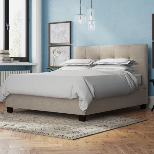 Oswego Penong Upholstered Ottoman Bed Frame ClassicLiving Size: Super King (6'), Colour: Oatmeal