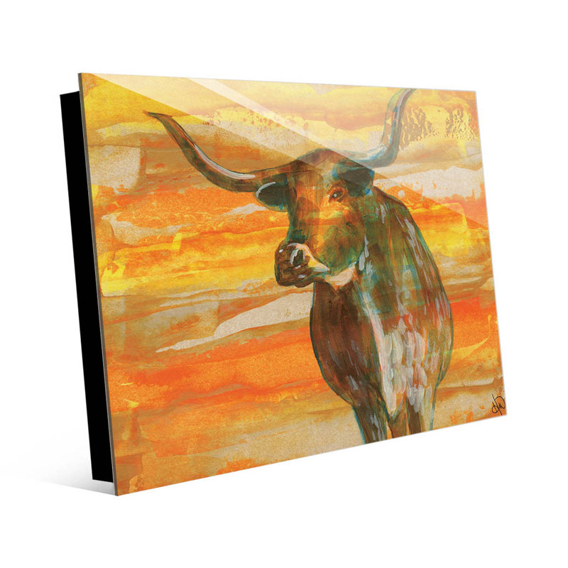Gracie Oaks Emperor Of Texas Abstract Of Longhorn Steer