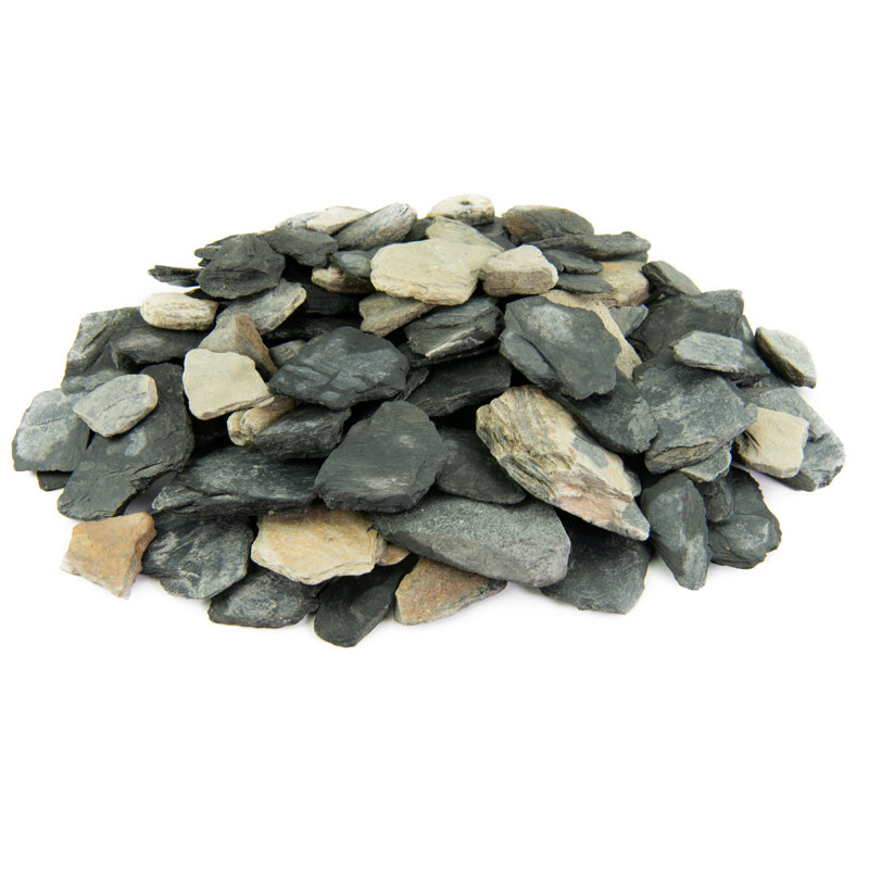 Fire Pit Essentials Natural Black And Tan Slate Chips Landscaping
