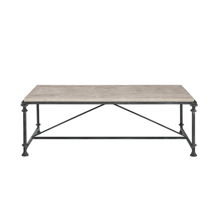 bernhardt travertine coffee table