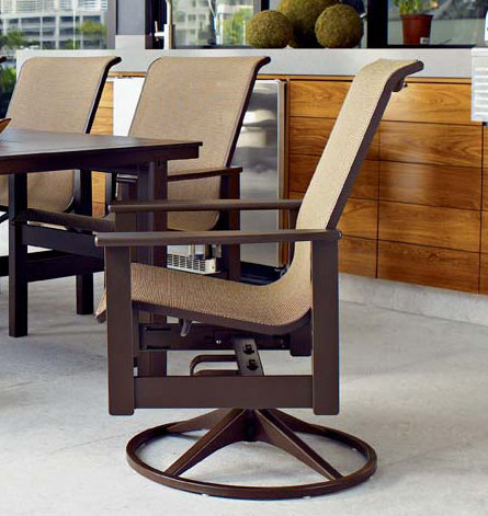 Telescope Casual Leeward Swivel Patio Dining Chair Wayfair