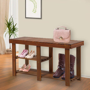 Go to store & view more images Breakwater Bay Salamone 3-Tier Wood Bench