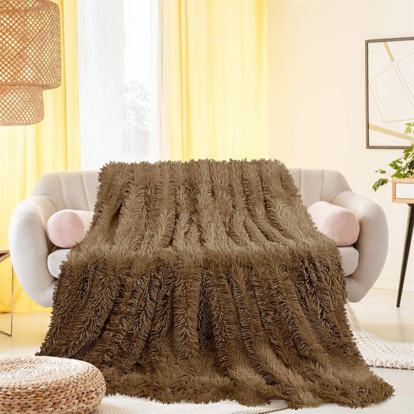 Rainbow Design Microplush Fleece Throw Blanket Bright Col Lovely & Soft Wrap 