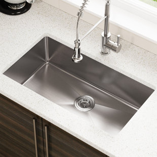 Stainless Steel Kitchen Sinks You Ll Love Wayfair Quickview Mr Direct Stainless Steel 31 X 18 Undermount Kitchen Sink