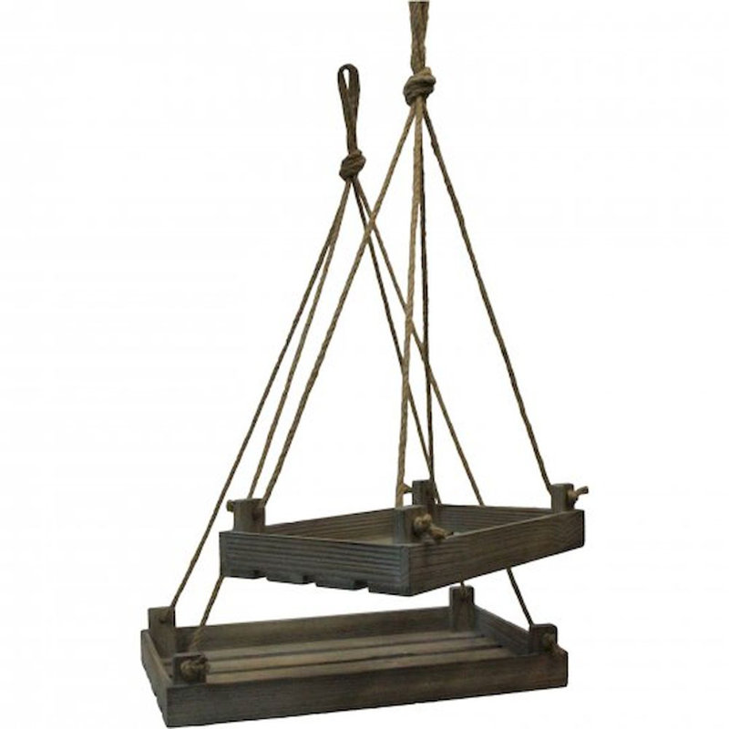 Loon Peak Rayle Hanging Wooden 2 Piece Vanity Tray Set Wayfair