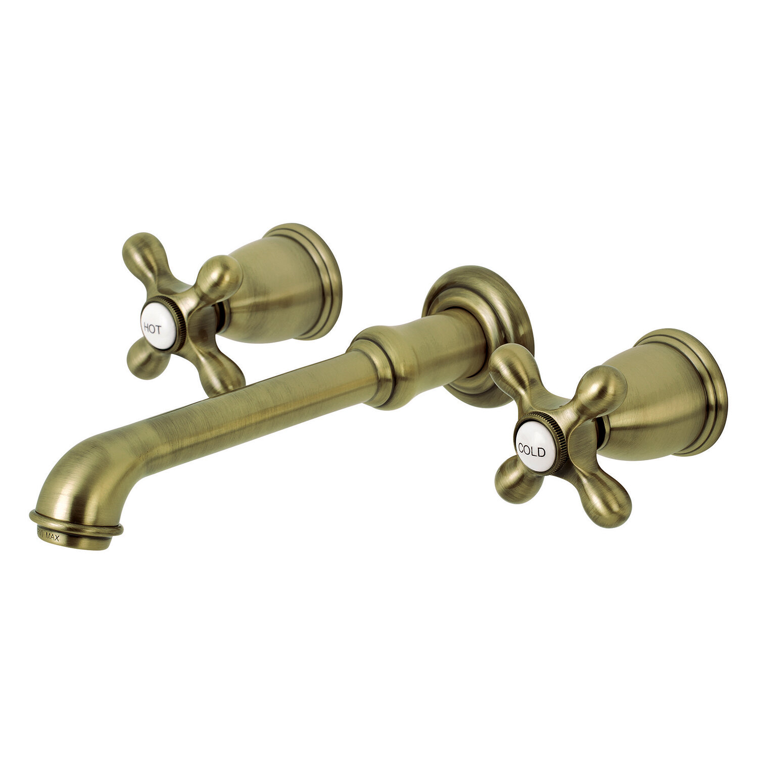 Kingston Brass English Country Wall Mounted Bathroom Faucet & Reviews ...