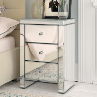 Narrow Mirrored Bedside Table Wayfair Co Uk Quickview