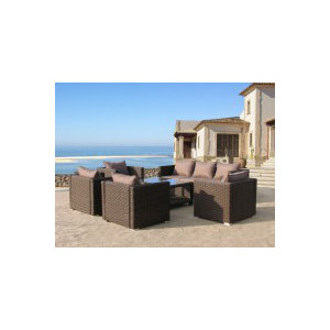6-tlg. Loungesofa-Set Ibiza / Pepe mit Kissen vo..