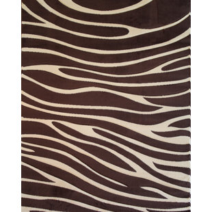 Brown Zebra Print Rug Wayfair Melody Brown Zebra Animal Print Rug