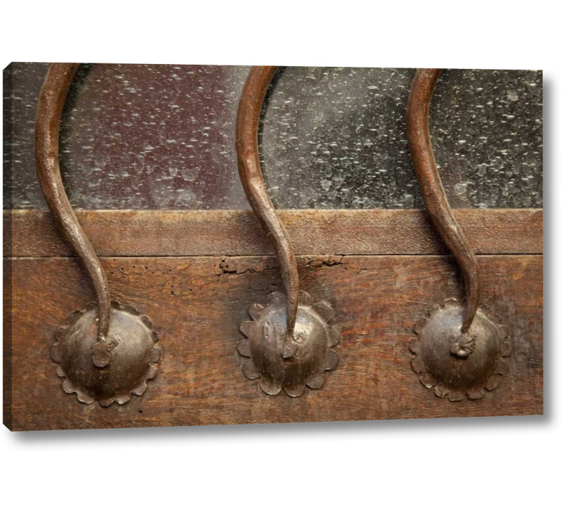 World Menagerie Mexico Curved Metal Bars On Door Window Photographic Print On Wrapped Canvas Wayfair