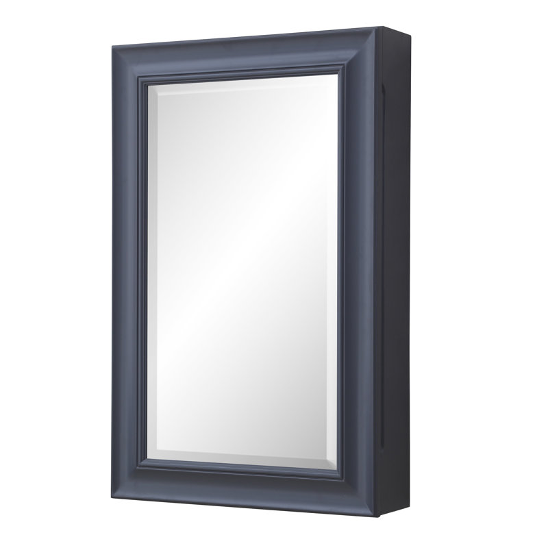 Kbc Napa Surface Mount Framed Medicine Cabinet With 4 Adjustable